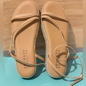 NWOB Journee Collection Light Brown Strappy Sandals size 7.5